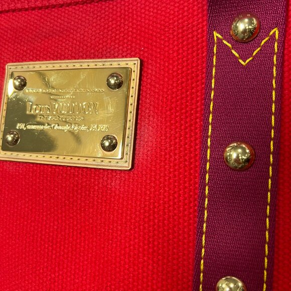 Louis Vuitton 2005 Brown Monogram Antigua MM Studded Zip Shoulder Bag - Picture 3 of 14